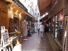 Blick in die Innenstadt von Nizza
